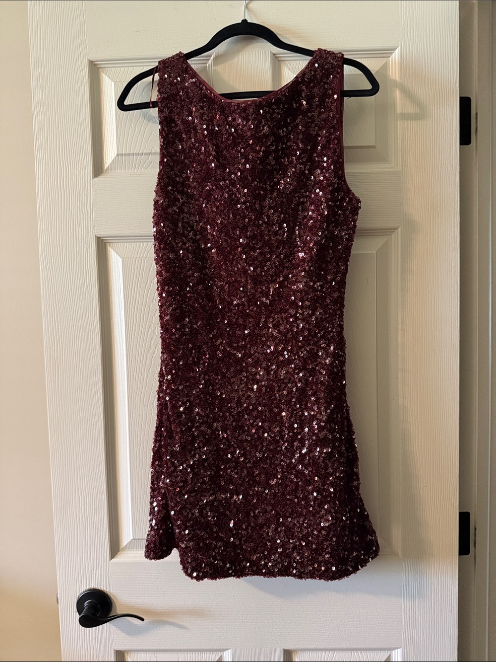 Dynamite Brand New   Burgundy Sequin Mini Dress
